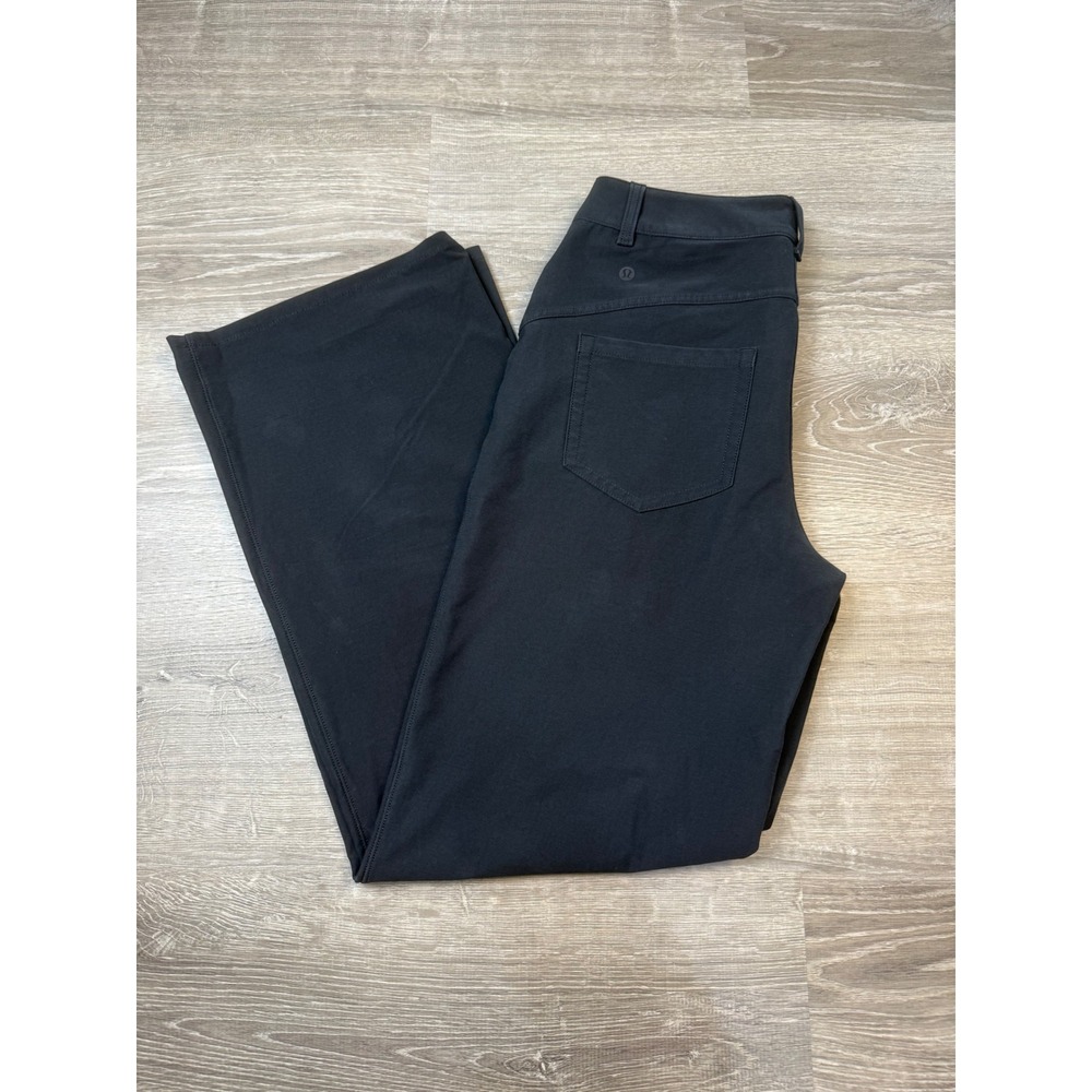 Lululemon City Sleek 5 Pocket Wide-Leg Pants Black Size 28 LW5ENJS